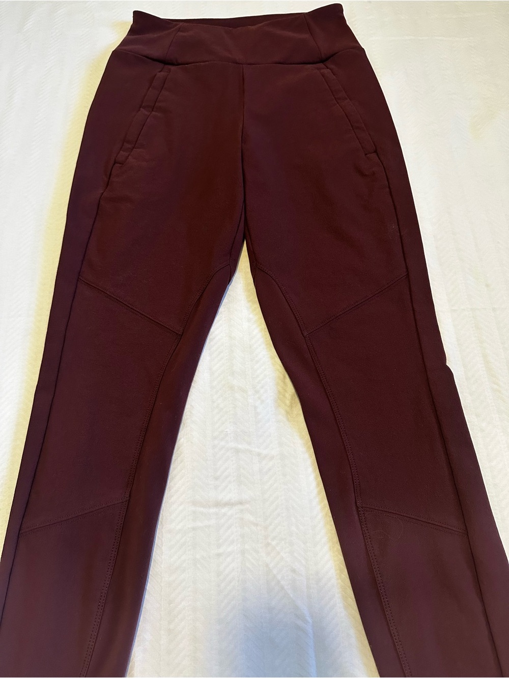 Athleta Burgundy High-Rise Performance Leggings
